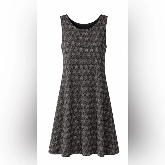 Black and Gray Midi Dress - Picture 2 of 5